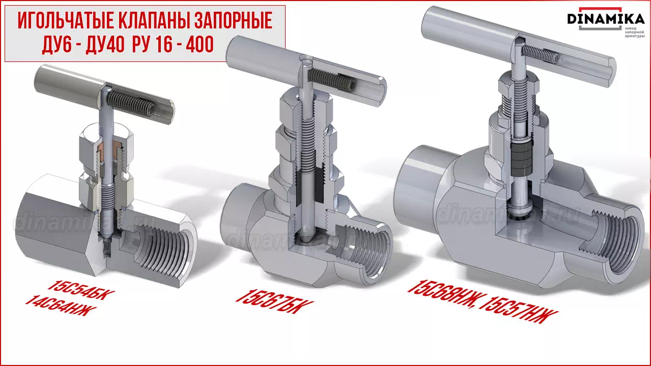 Резьбовые клапаны игольчатые муфтовые в Димитровграде